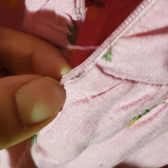 FARM RIO Embroidered Pineapples Midi Dress In Pink Size Xs - Picture 15 of 15